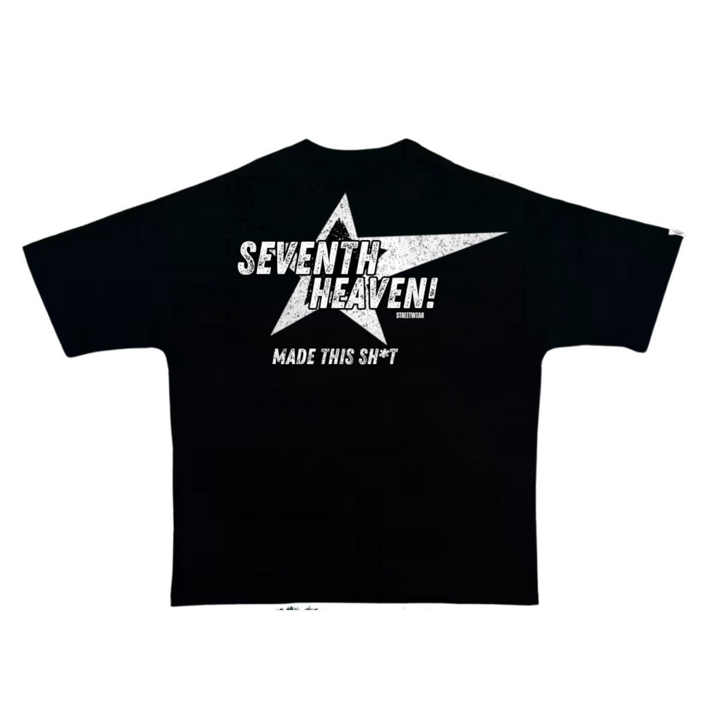 "KISS ME I'M BLACK"  Black Boxy Heavyweight Tee