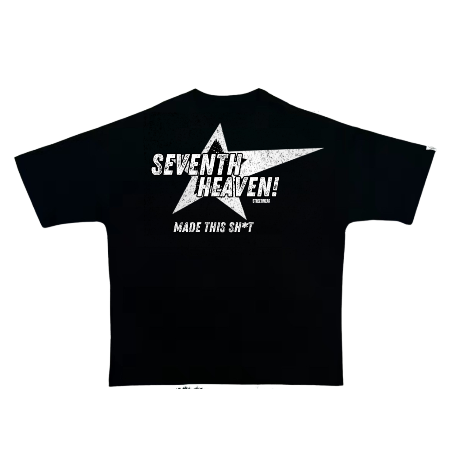 "KISS ME I'M BLACK"  Black Boxy Heavyweight Tee