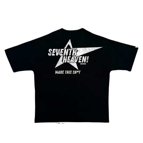 "KISS ME I'M BLACK"  Black Boxy Heavyweight Tee