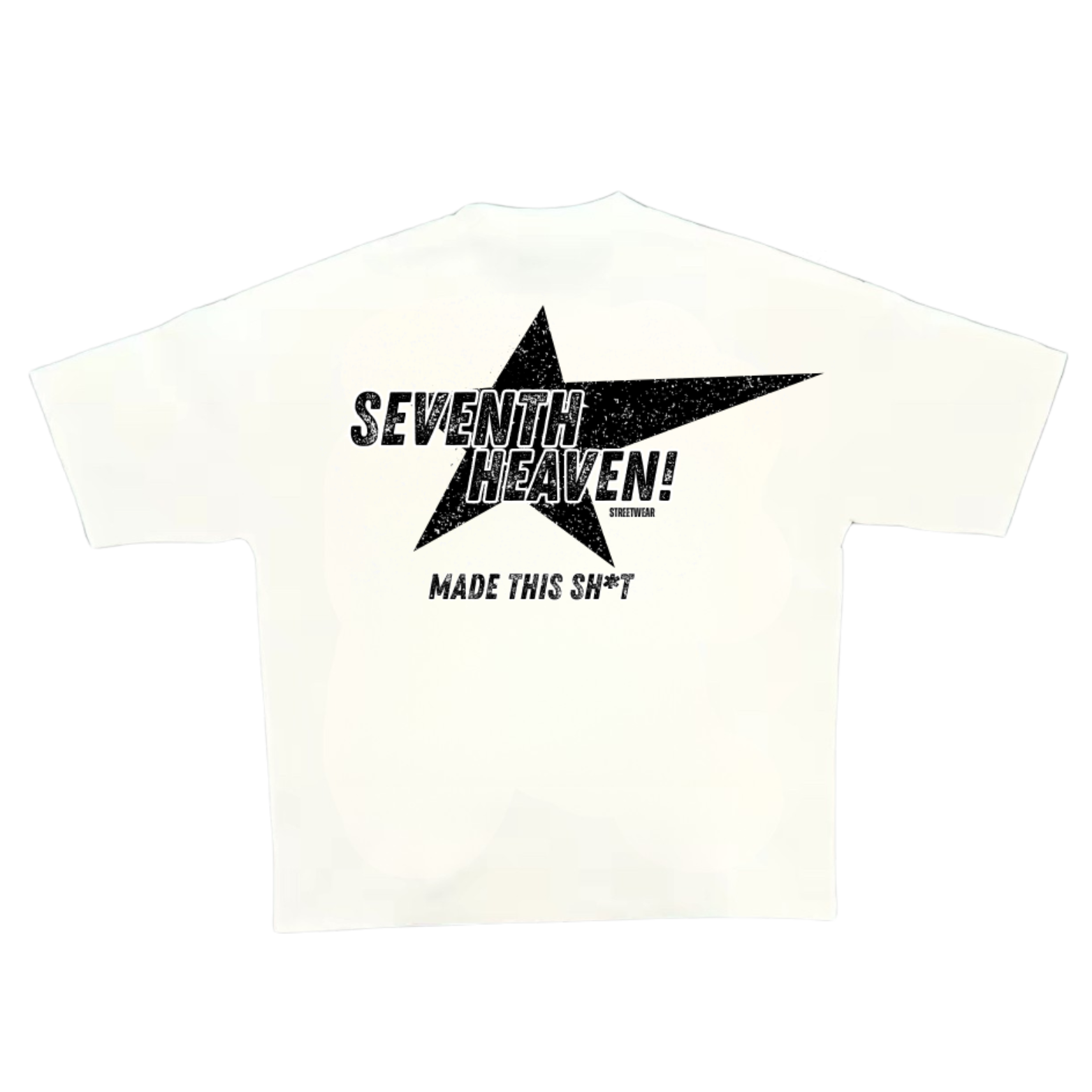 "KISS ME I'M BLACK"  White Boxy Heavyweight Tee