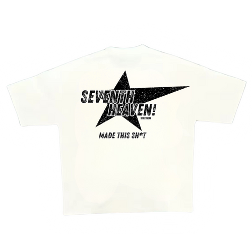 "KISS ME I'M BLACK"  White Boxy Heavyweight Tee