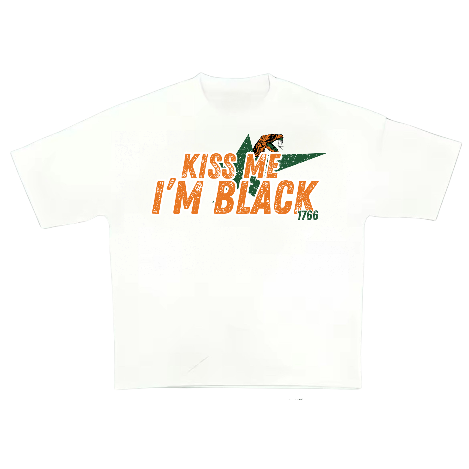"KISS ME I'M BLACK" FAMU Boxy Heavyweight Tee